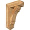 Ekena Millwork Olympic Arts and Crafts Rough Sawn Bracket w/ Offset Brace, Western Red Cedar, 8"W x 24"D x 32"H BKT0806X24X32OLY03RWR - alternate 1